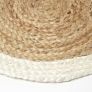 Natural & Cream Braided Jute Handwoven Round Placemats Set of 4
