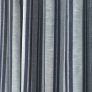Blue Jacquard Curtain Modern Striped Design Fully Lined with Tie Backs, 66 x 72" Drop