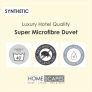 Luxury Hotel Quality Super Microfibre 10.5 Tog Super King Size Autumn Duvet