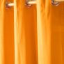 Plain Orange Cotton Eyelet Curtains 137 x 182 cm