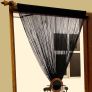 Polyester Black String Curtain