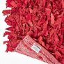 Dallas Leather Shaggy Rug Red
