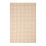 Cotton Hand Woven Gingham Check Beige Rug