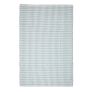 Cotton Hand Woven Gingham Check Blue Rug