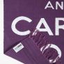 Keep Calm And Carry On Purple White Rug Hand Woven Base, 60 x 100 cm 