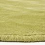 Hand Tufted Plain Cotton Green Large Round Rug