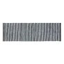 Groove Black and White Monochrome Stripy Cotton Chindi Rug, 150 cm Round