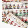 Handwoven Multi Coloured 100% Cotton Diamond Chindi Rug, 120 x 170 cm
