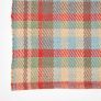 Ramsay Handwoven Red, Blue and Cream Tartan 100% Cotton Rug