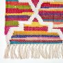 Amsterdam Handwoven Multi Coloured 100% Cotton Chindi Kilim Pattern Rug