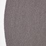 Grey Handmade Woven Braided Round Rug, 120 cm