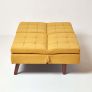 Bernie Fabric Sofa Bed, Mustard