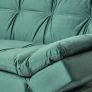 Bailey Velvet Sofa Bed with Armrests, Dark Green