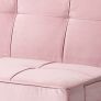 Bower Velvet Sofa Bed, Blush Pink