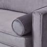 Stanley Velvet Click Clack Sofa Bed with Armrests, Dark Grey