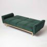 Lenny Velvet Sofa Bed, Dark Green