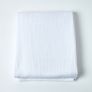 Organic Cotton Waffle Blanket/ Throw White