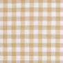 Cotton Gingham Check Beige Ready Made Eyelet Curtains