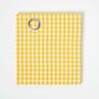 Yellow Cotton Gingham Eyelet Curtains 117 x 137 cm