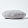 Light Grey Velvet Cushion, 40 cm Round