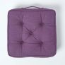 Rajput Ribbed Cotton Floor Cushion Purple