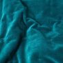 Teal Green Velvet Quilted Throw