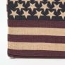 Cotton Square Pouffe Vintage USA Flag, 36 x 36 x 38 cm