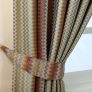 Multi-Colour Zig Zag Jacquard Curtain Tie Back Pair