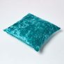Teal Luxury Crushed Velvet Cushion Cover