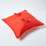 Luxury Burnt Orange Quilted Velvet Cushion Cover Geometric ‘Paragon Diamond’ Pattern, 45 x 45 cm