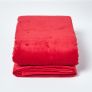 Red Velvet Quilted Throw