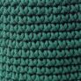 Forest Green Cotton Knitted Round Storage Basket 