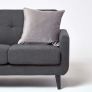 Soft Grey Velvet Filled Cushion, 50 x 50 cm