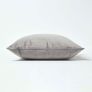 Soft Grey Velvet Filled Cushion, 50 x 50 cm