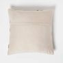 Diamond Check Brown & Cream Hide Leather Cushion 45 x 45 cm