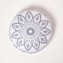Henna Round Grey Outdoor Cushion 40 cm