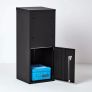 Large Front & Rear Access Black Smart Parcel Box