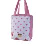 Cotton Pink Hearts & Cup Cakes Design Shopping/Shoulder Bag