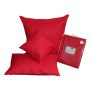 Ultrasonic Red Quilted Embossed Cushion Cover