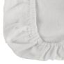 White Brushed Cotton Fitted Cot Sheet Pair 100% Cotton