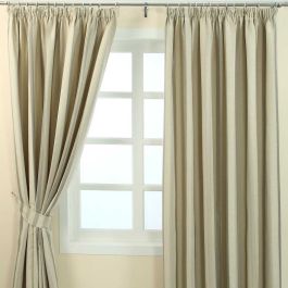 New Heavy Jacquard Curtains Pencil Pleat Blackout Curtains & matching Tiebacks 