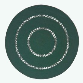 Green Crochet Braided Rug