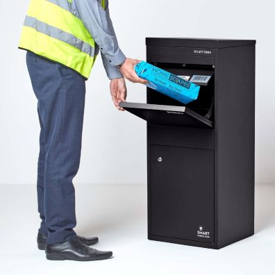 Smart Parcel Box® Large Front & Rear Access Black