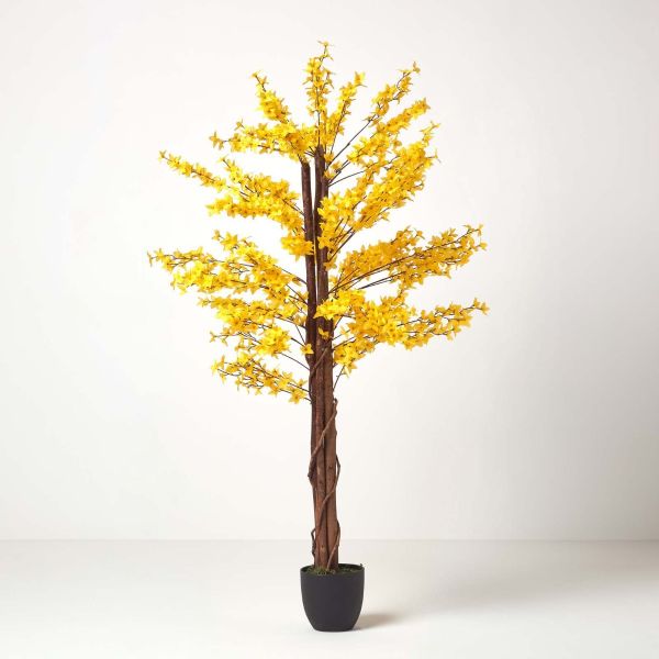 Artificial Forsythia Tree - Yellow Silk Flowers