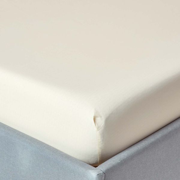 Cream Egyptian Cotton Fitted Sheet 200 TC