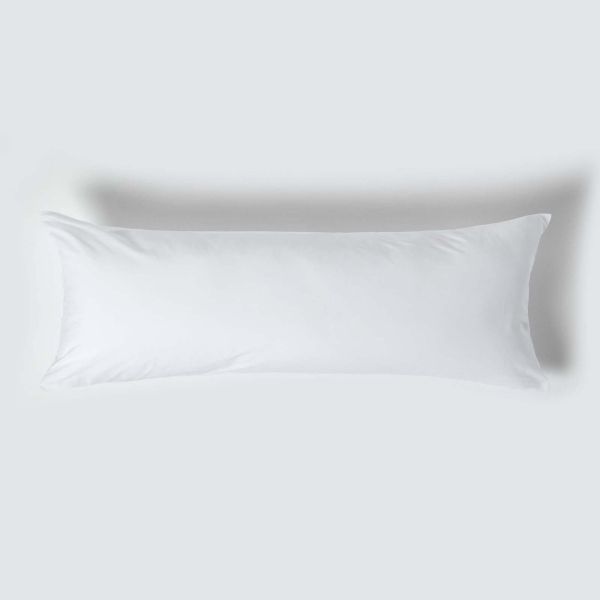 White Egyptian Cotton Housewife Body Pillowcase 200 TC