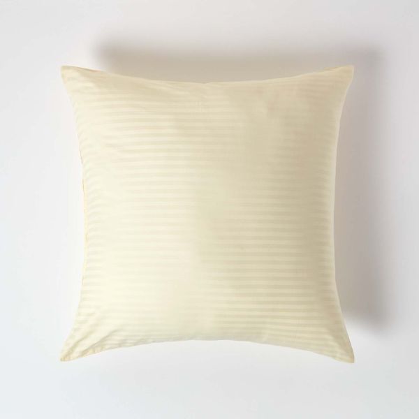 Pastel Yellow European Size Egyptian Cotton Pillowcase 330 TC