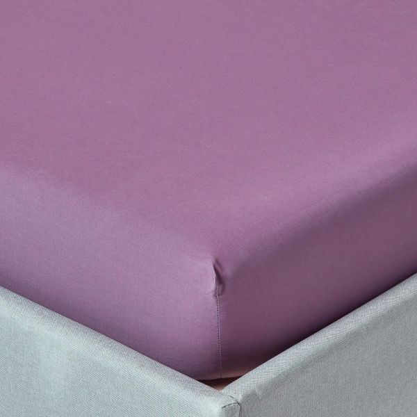 Grape Egyptian Cotton Fitted Sheet 200 TC