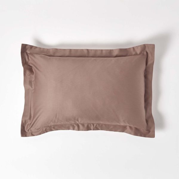 Brown Organic Cotton Oxford Pillowcase 400 TC