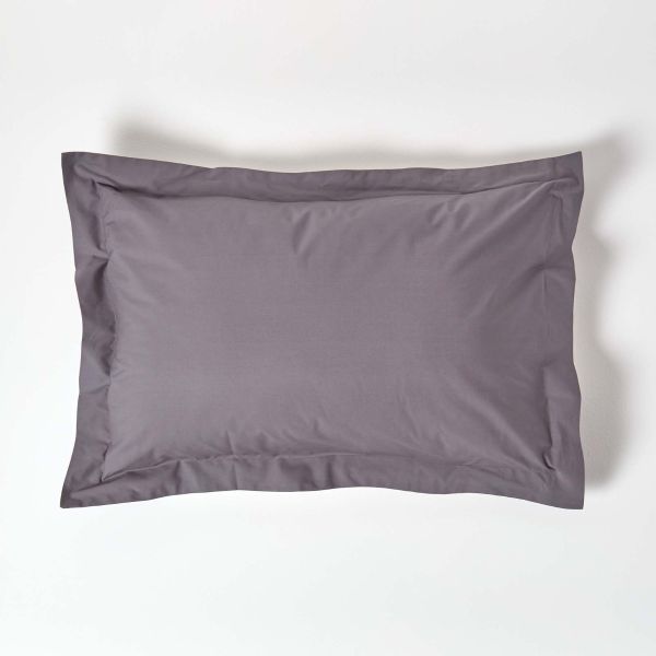 Dark Grey Egyptian Cotton Oxford Pillowcase 200 TC
